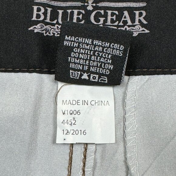 Blue Gear Mens Heather Brown Bermuda Shorts Flat Front Slash Pockets Size 32 - Picture 6 of 12